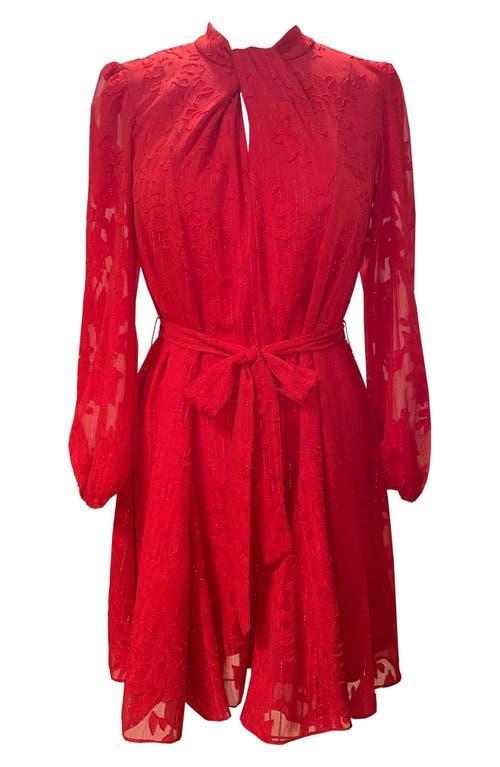 julia jordan Womens Knot-Front 3/4-Sleeve Dress product image