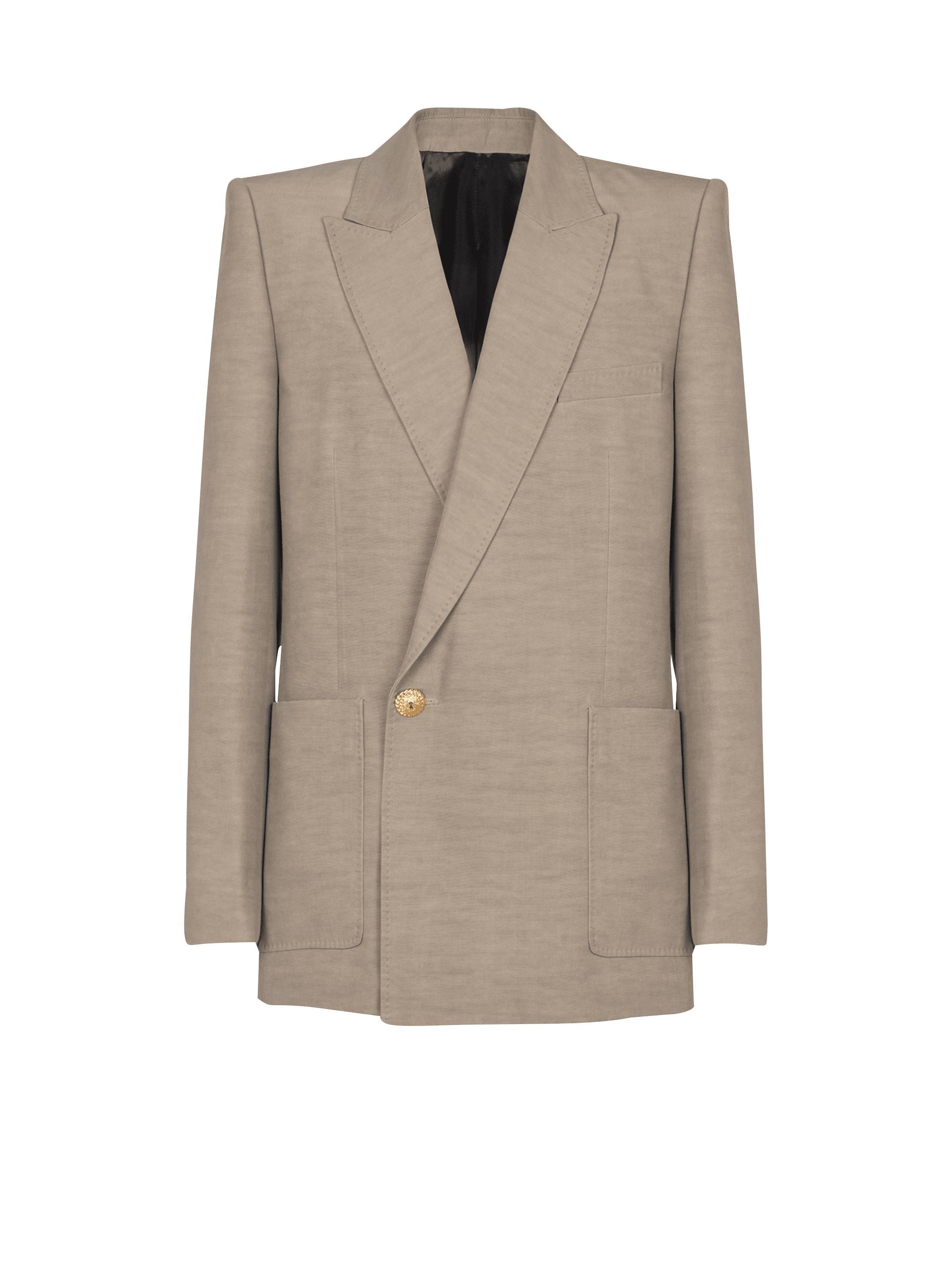 1-button tailored cupro jacket Product Image