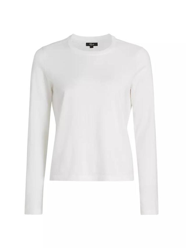 Cotton-Cashmere Long-Sleeve T-Shirt Product Image