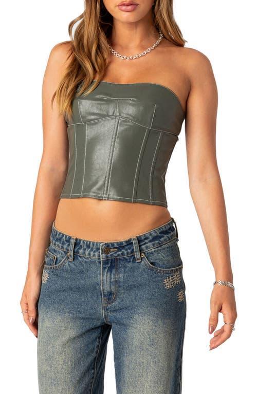 EDIKTED Moss Corset Top Product Image