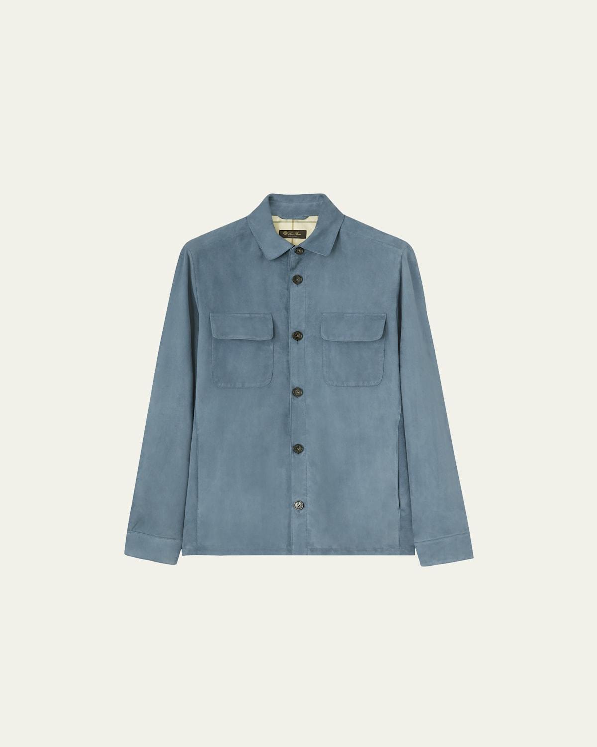 Mens Lowe Suede Overshirt Product Image