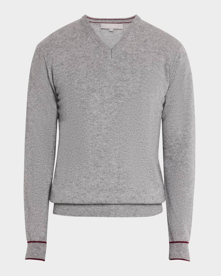 Men's Recycled Cashmere V-Neck Sweater Product Image