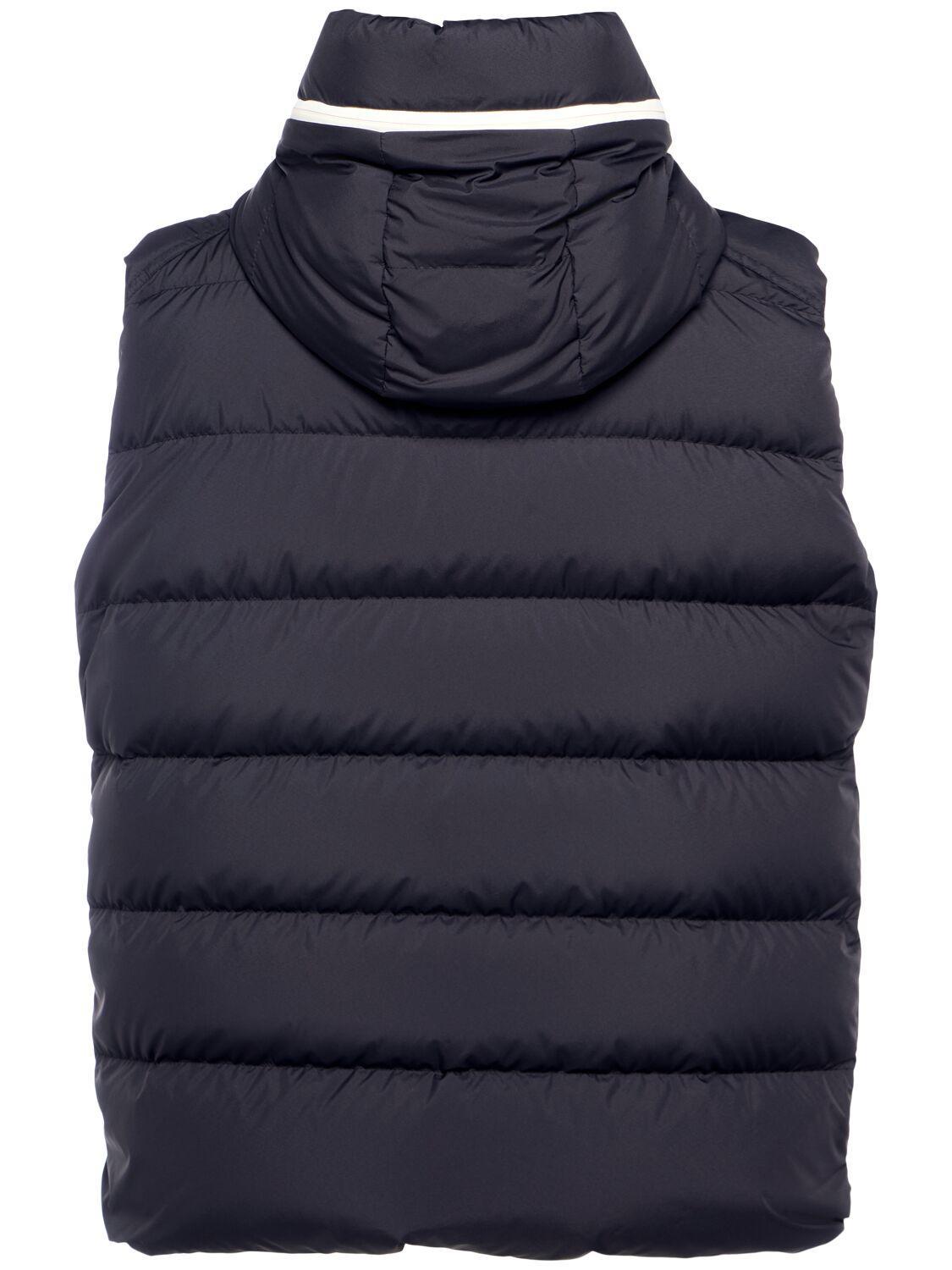 MONCLER Cardamine Down Gilet In Blue Product Image