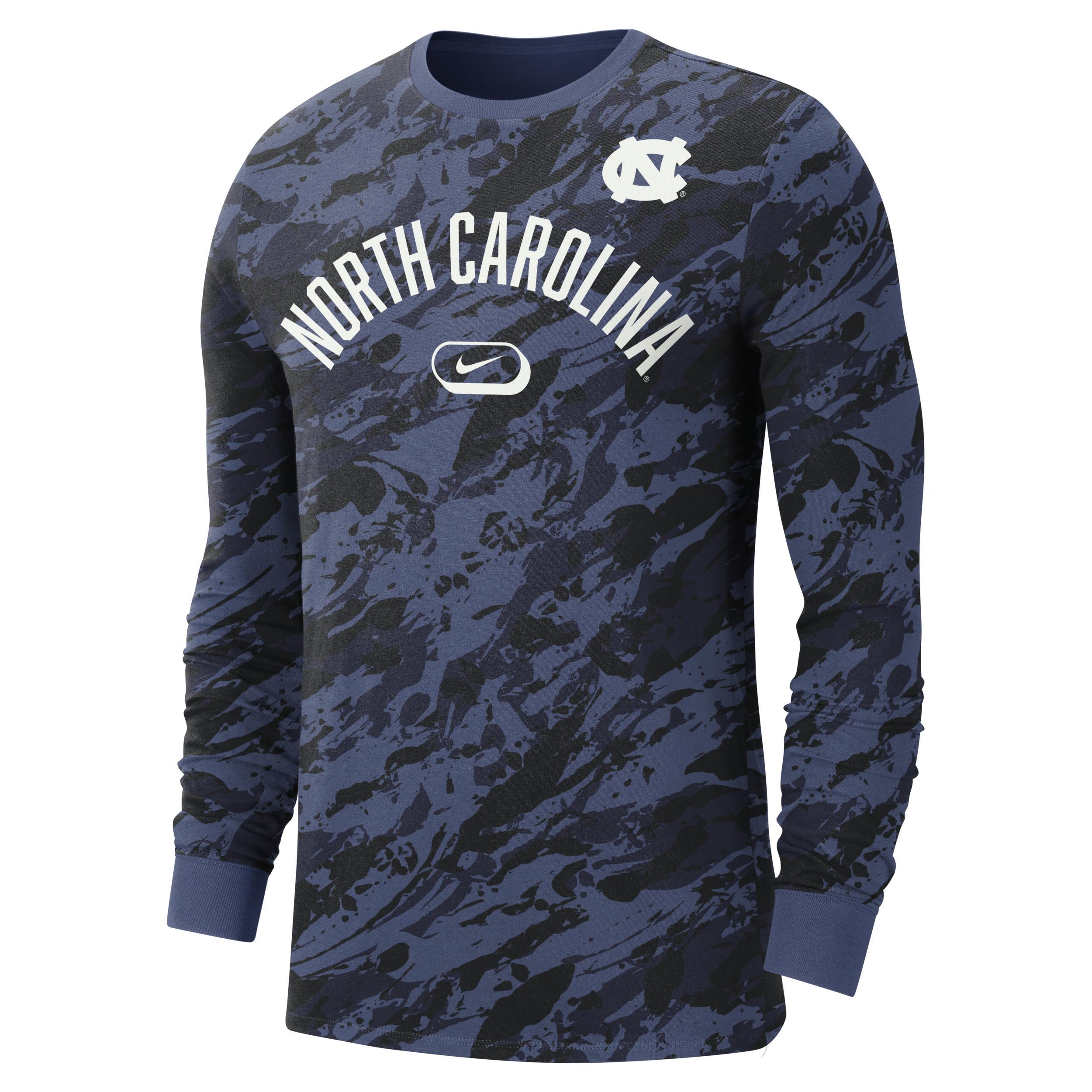 UNC Nike Men's College Crew-Neck Long-Sleeve T-Shirt Product Image