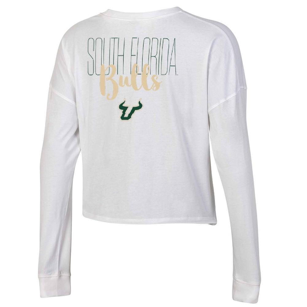 NCAA South Florida Bulls Womens White Long Sleeve T-Shirt Product Image