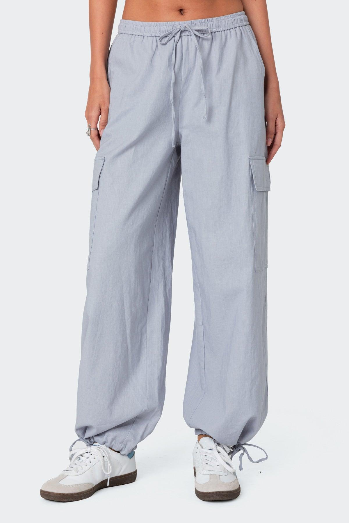 Phoenix Linen Look Cargo Pants Product Image