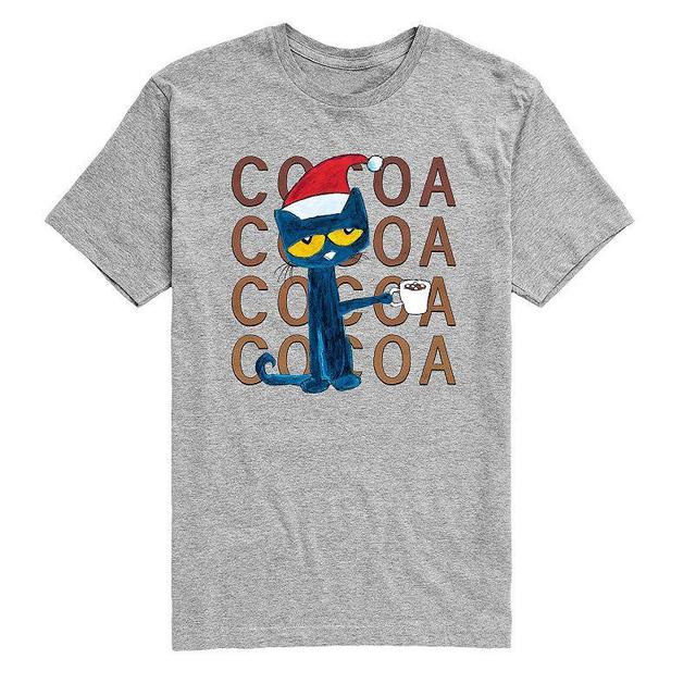 Mens Pete The Cat Christmas Cocoa Holiday Tee Product Image