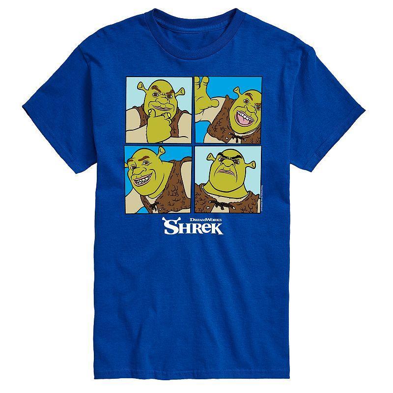 Big & Tall Shrek Grid Tee, Mens Product Image