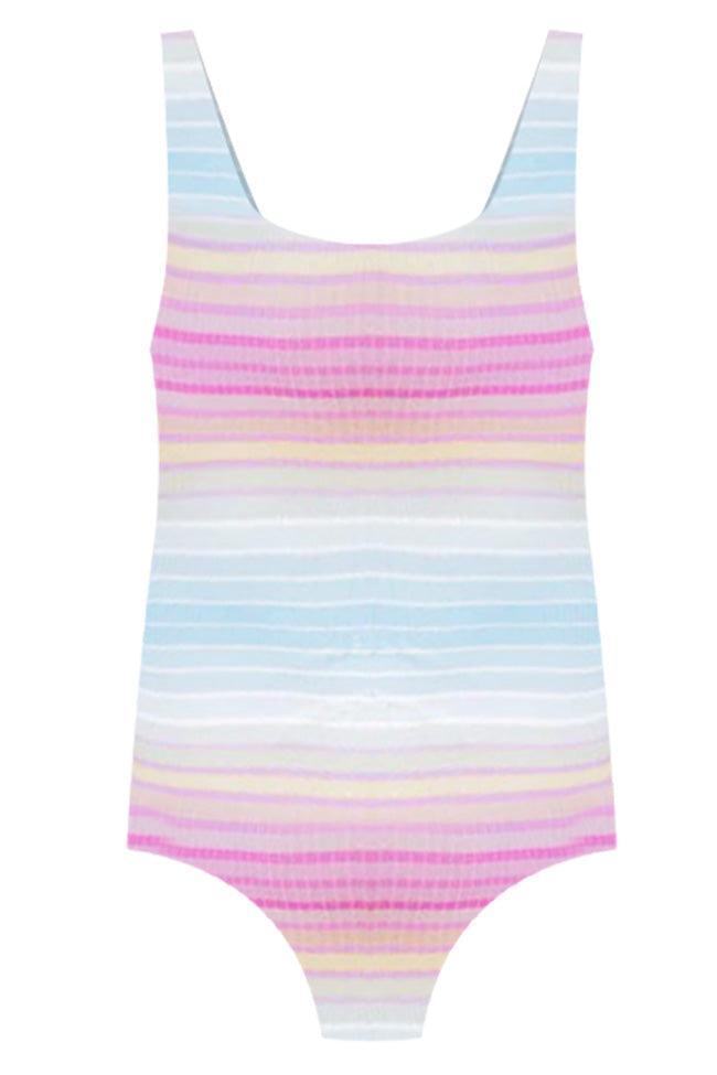 In The Deep End Multi Stripe One Piece Swimsuit FINAL SALE Product Image