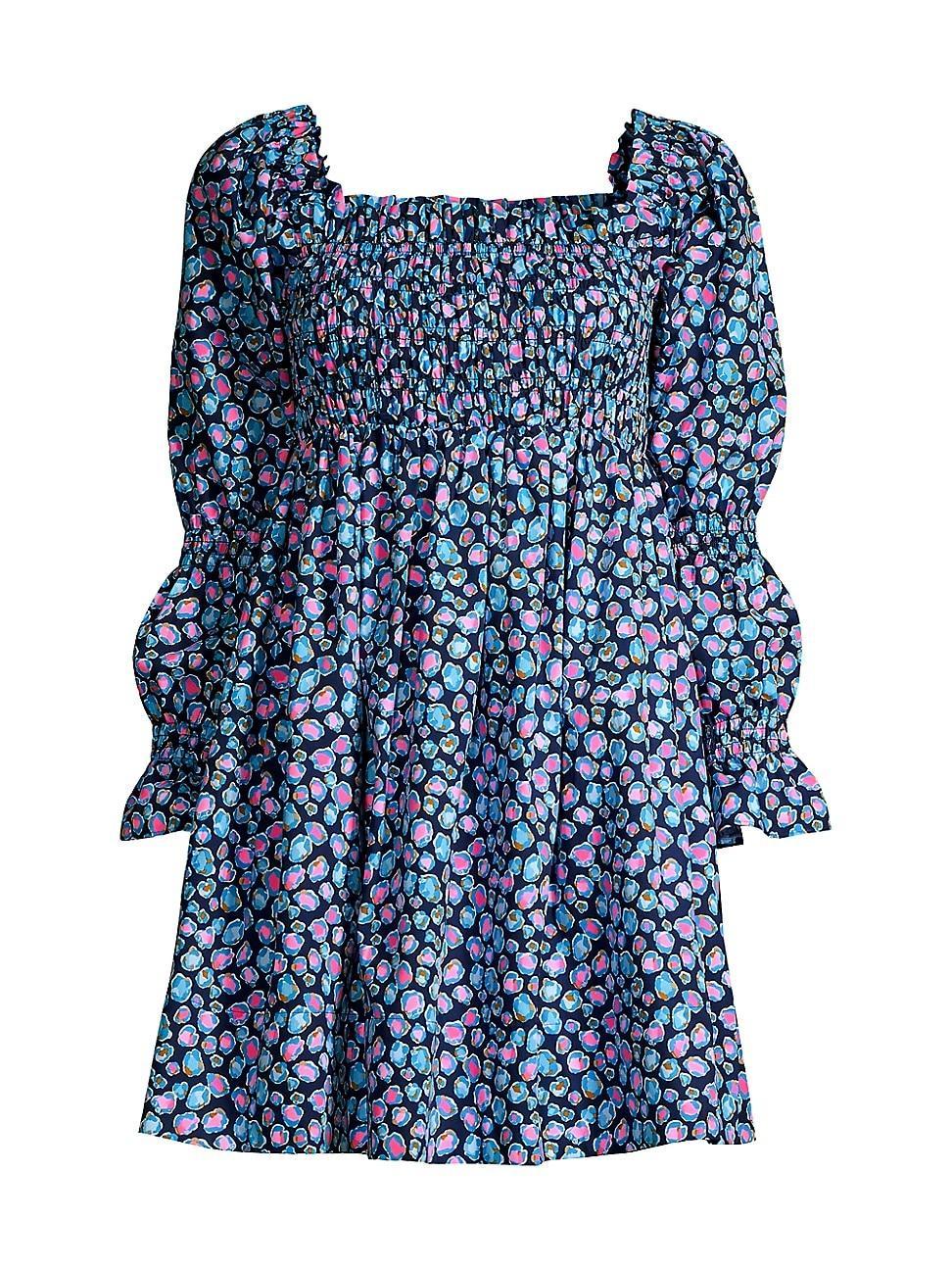 Womens Beyonca Smocked Mini Dress Product Image