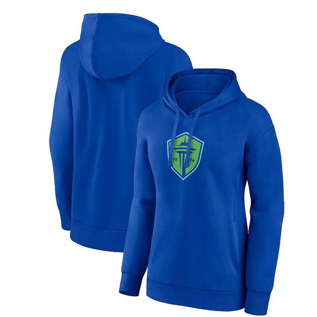 Womens Fanatics Branded Seattle Sounders FC Primary Logo Pullover Hoodie Product Image