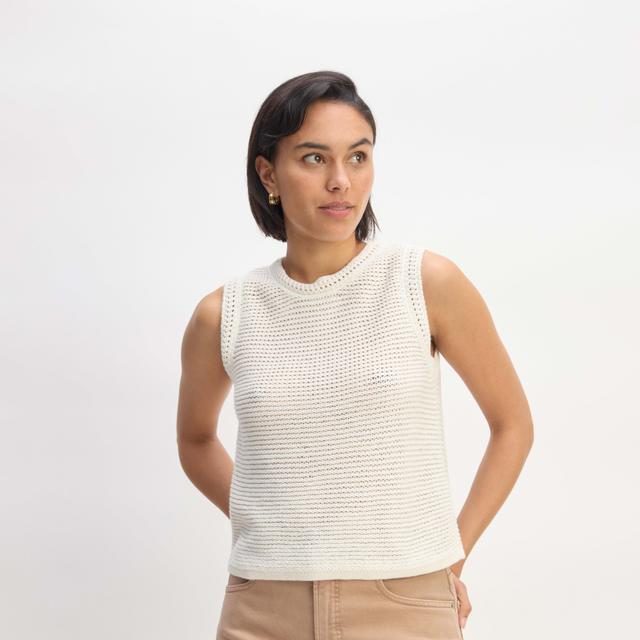 Womens Organic Cotton Open-Stitch Tank by Everlane Product Image