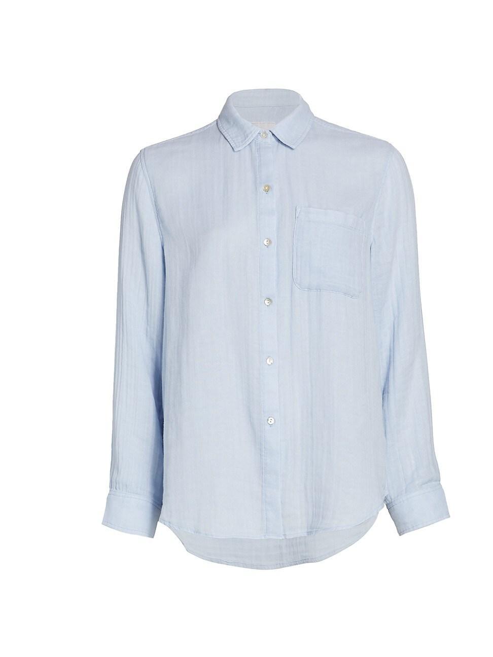 Womens Ellis Cotton Gauze Button-Up product image