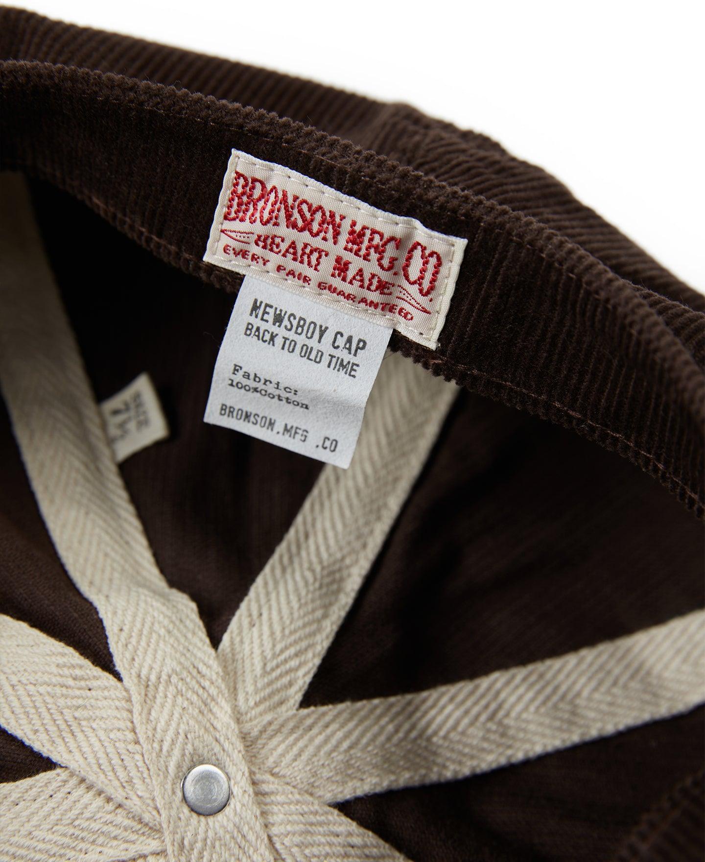 Brown Corduroy Newsboy Cap Product Image