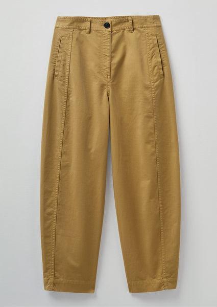 Kathe Flat Front Cotton Twill Pants | Harvest product image