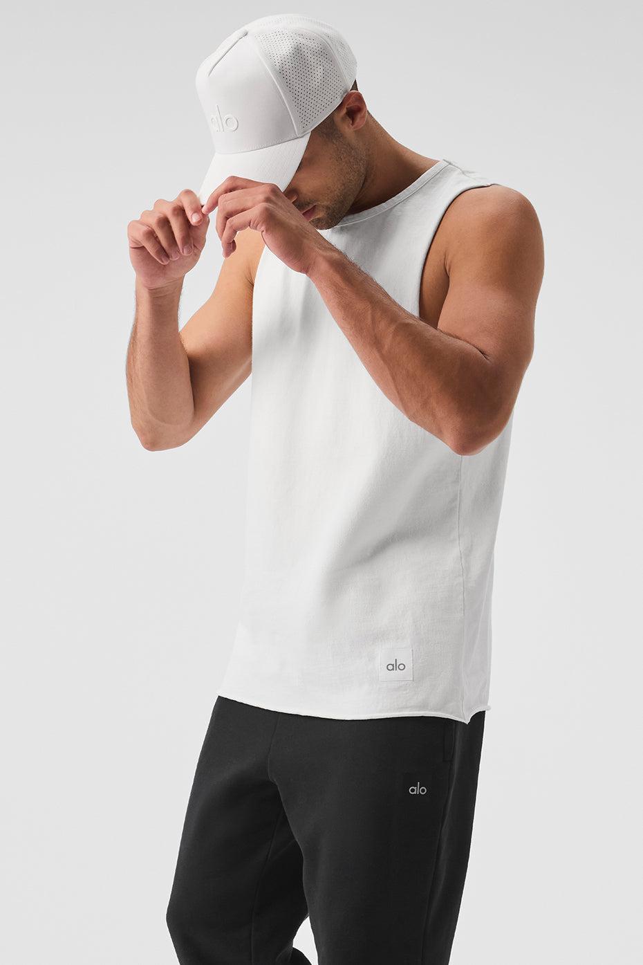 Society Raw Edge Tank - White Male Product Image