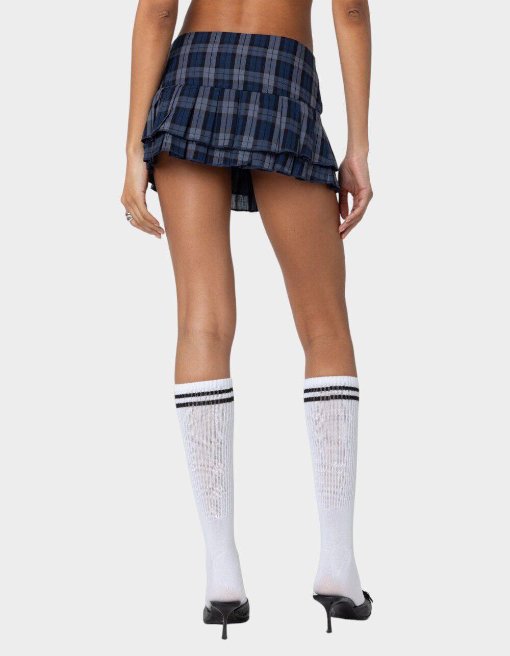 EDIKTED Ara Plaid Pleated Skort Product Image