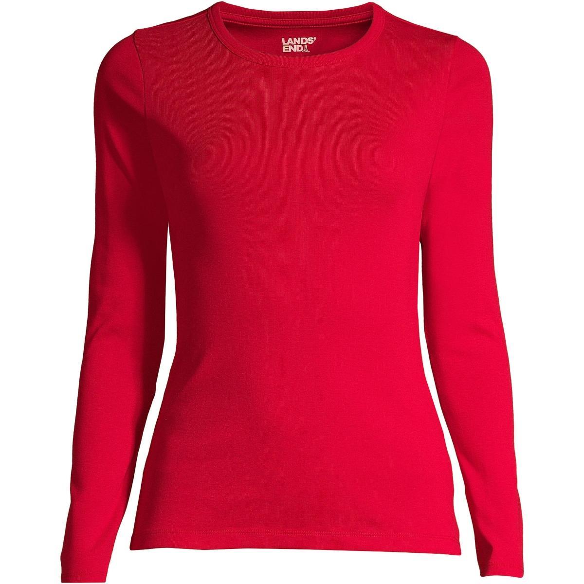 Lands End Womens Cotton Rib T-shirt Product Image