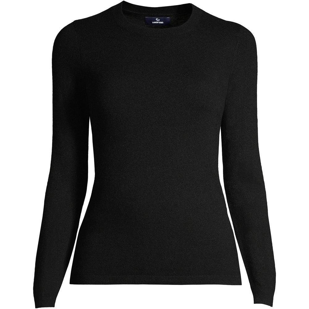 Womens Lands End Crewneck Cashmere Sweater Product Image