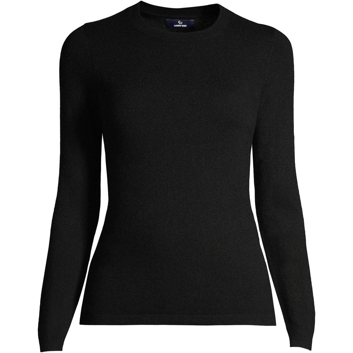 Womens Lands End Crewneck Cashmere Sweater Product Image