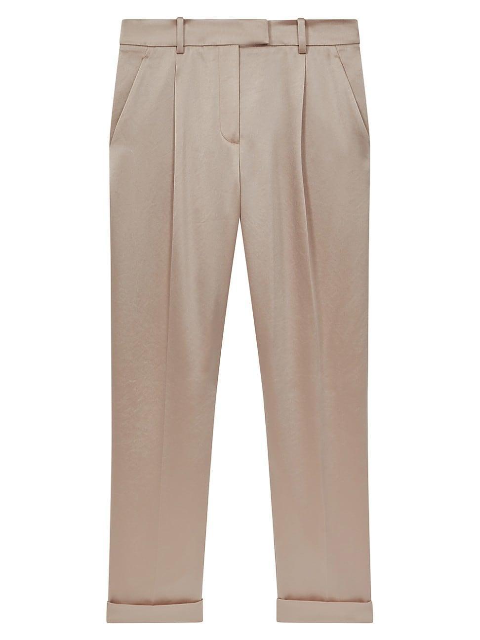 Womens Celia Mid-Rise Straight-Leg Pants Product Image