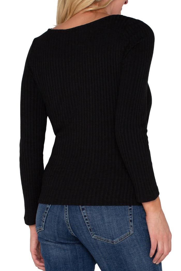 Ribbed Long Sleeve Top Product Image