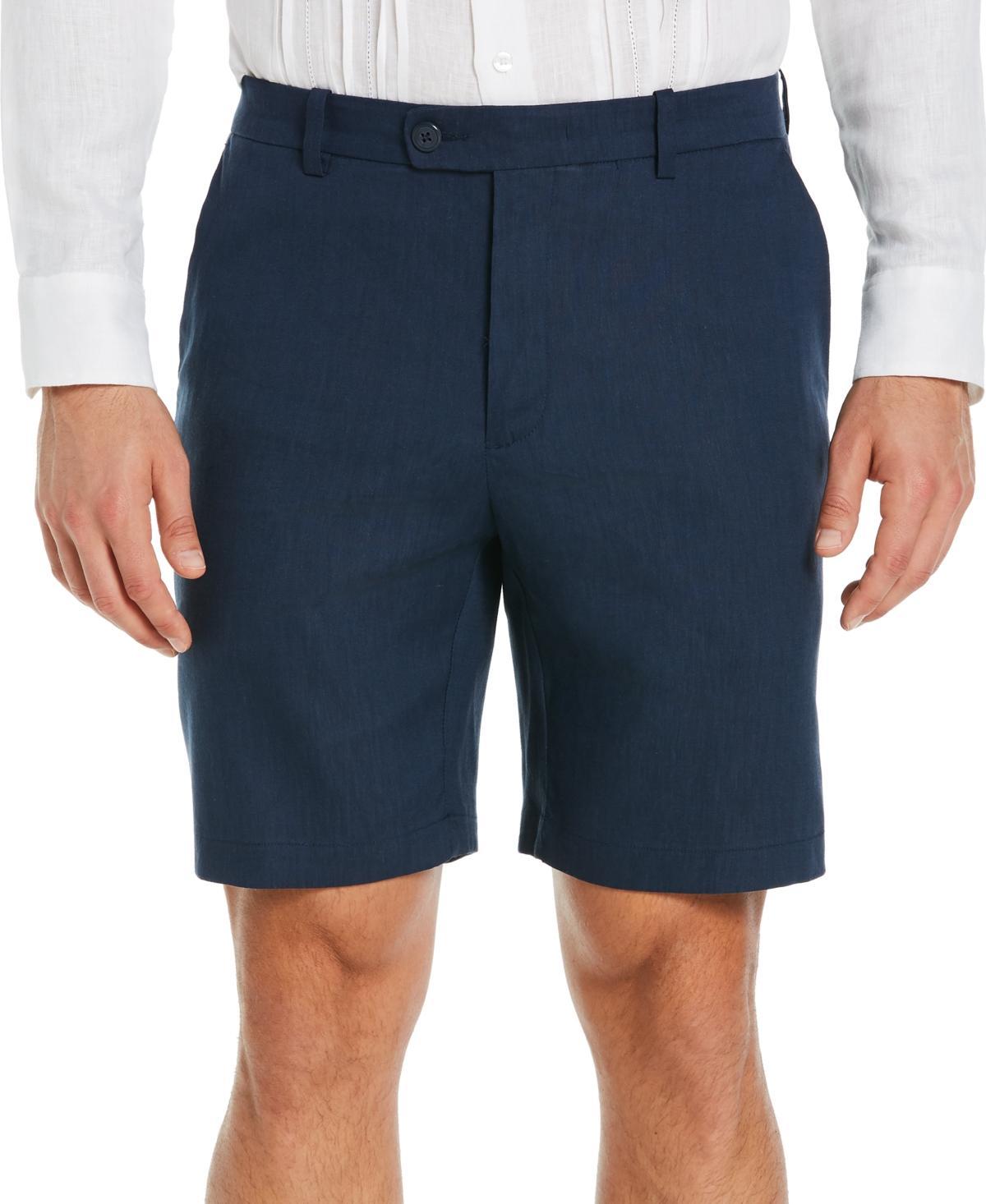 Cubavera Mens Flat Front 9 Linen Blend Shorts Product Image