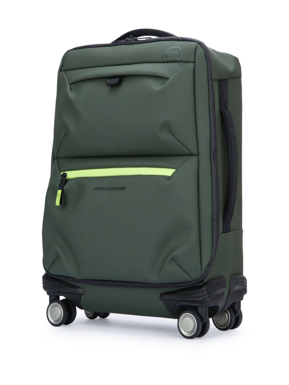 PIQUADRO Logo-print Trolley In Green Product Image