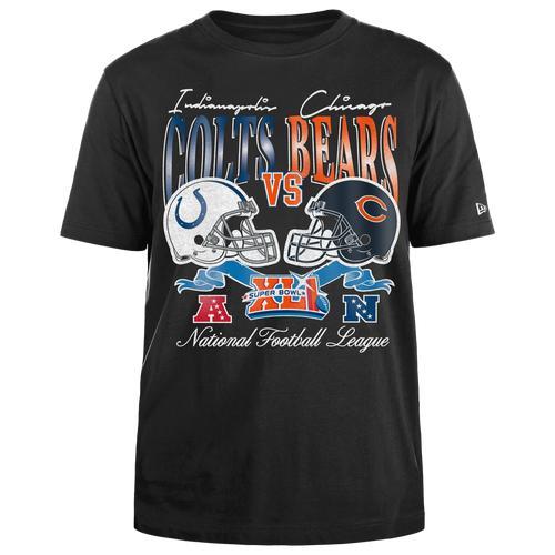 New Era Mens Colts/Bear Super Bowl Short Sleeve T-Shirt - Black/Multi Product Image