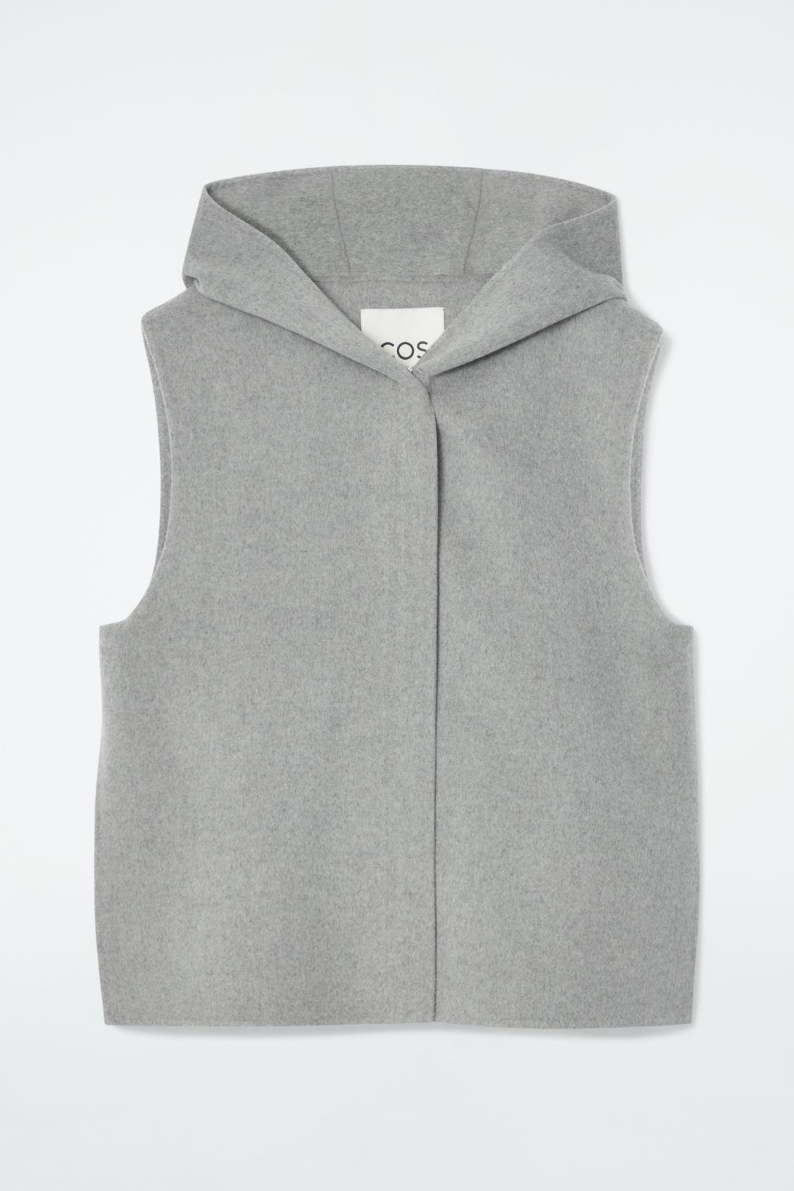 DOUBLE-FACED HYBRID HOODED GILET Product Image