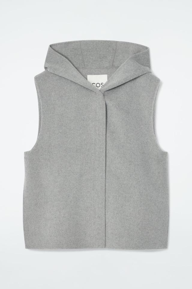 DOUBLE-FACED HYBRID HOODED VEST Product Image