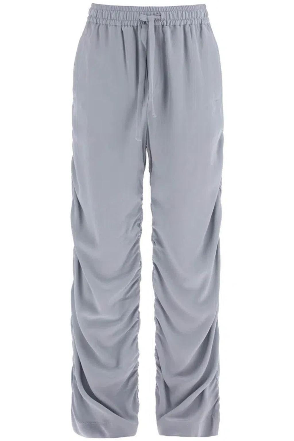 Wide-leg Drawstring Track Pants In Grigio Chiaro 6 (grey) Product Image