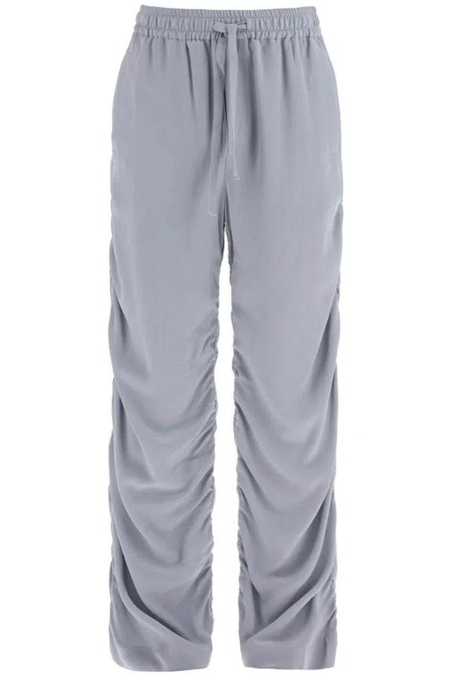 Wide-leg Drawstring Track Pants In Grigio Chiaro 6 (grey) Product Image