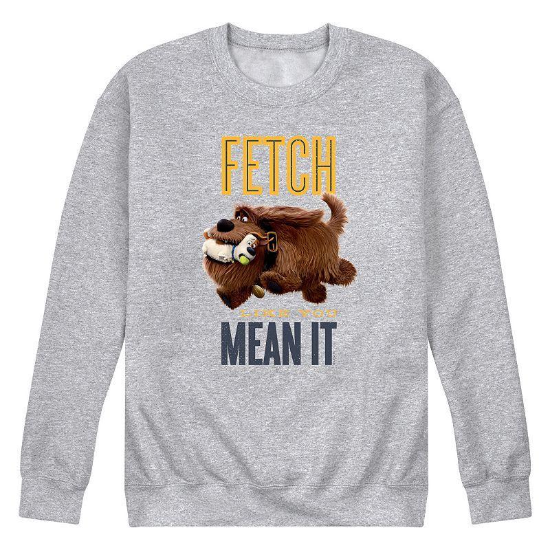 Mens Secret Life Pets Fetch Graphic Fleece Pullover Product Image