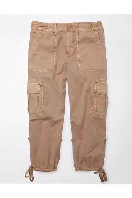 AE Snappy Stretch Low-Rise Crop Cargo Pant Women's Product Image