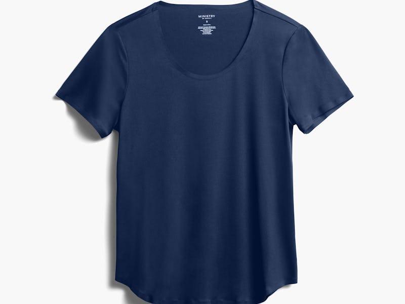 Navy Women's Luxe Touch Tee Product Image