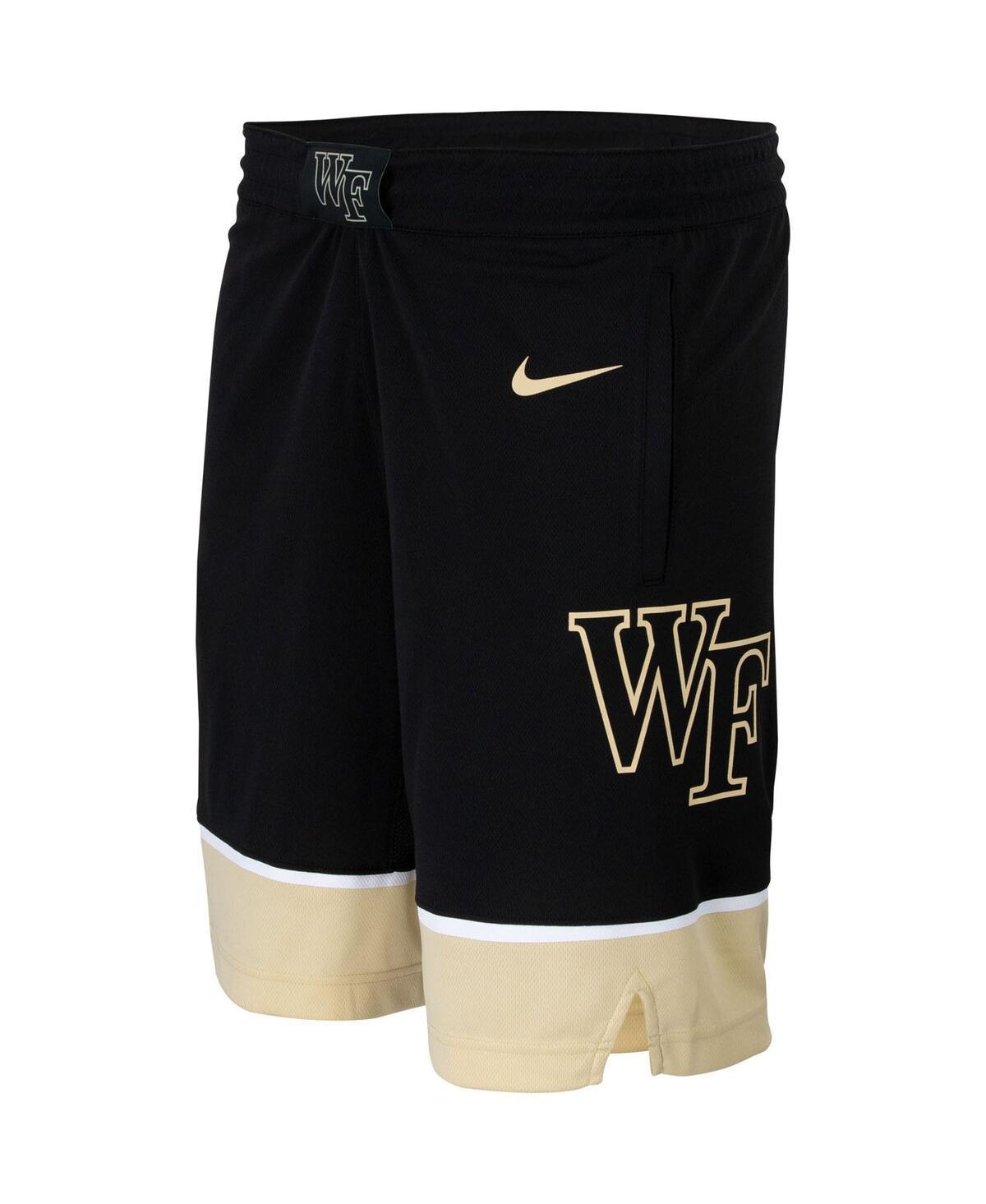 Mens Nike Black Wake Forest Demon Deacons Team Logo Replica Basketball Shorts Product Image