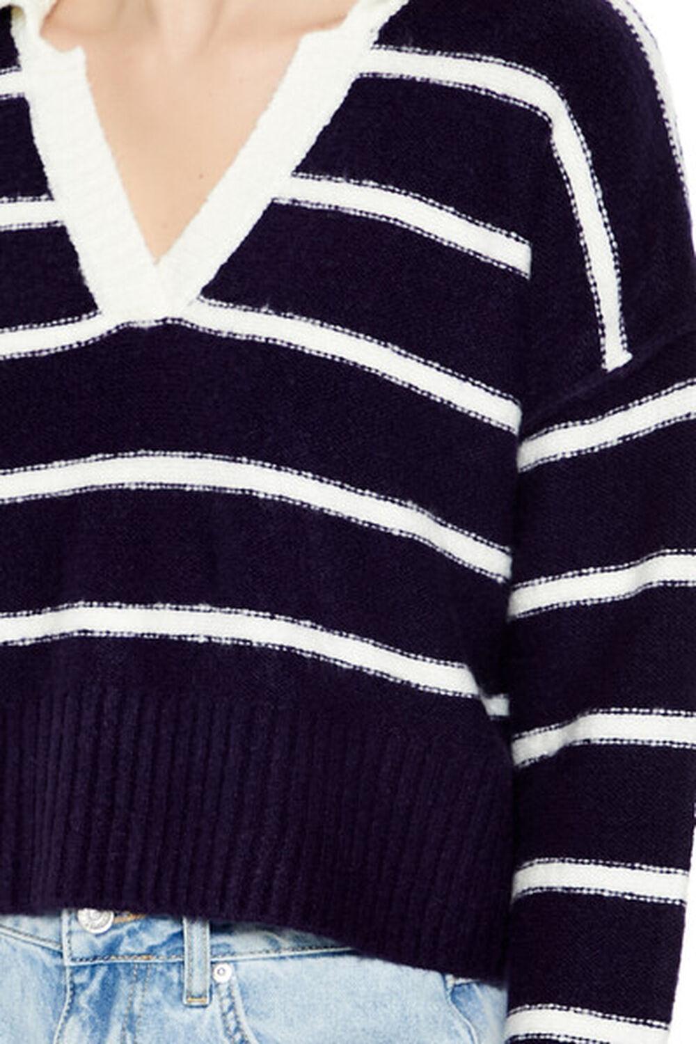 Striped V-Neck Sweater | Forever 21 Product Image