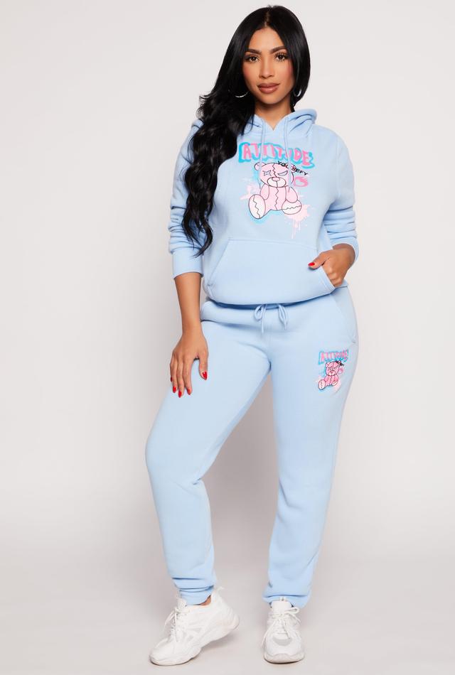 Womens Fleece Lined Attitude Graphic Sweatpants Product Image