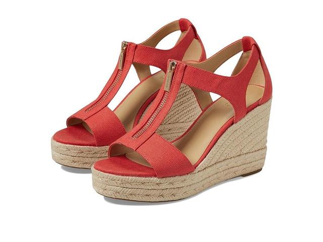 MICHAEL Michael Kors Berkley Mid Wedge (Denim) Women's Shoes Product Image