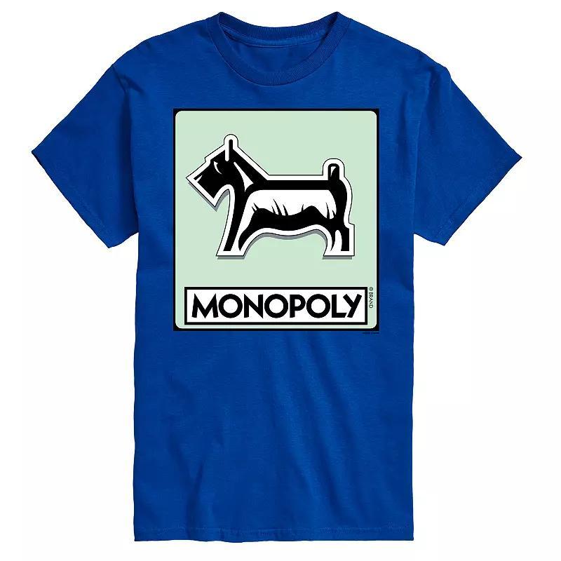 Big & Tall Monopoly Dog Token Graphic Tee, Mens Med Grey Product Image