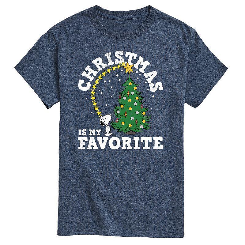 Mens Peanuts Christmas Is My Favorite Tee Product Image