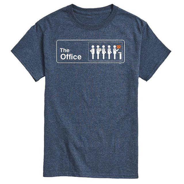 Mens The Office Pretzel Day Tee Med Blue Product Image