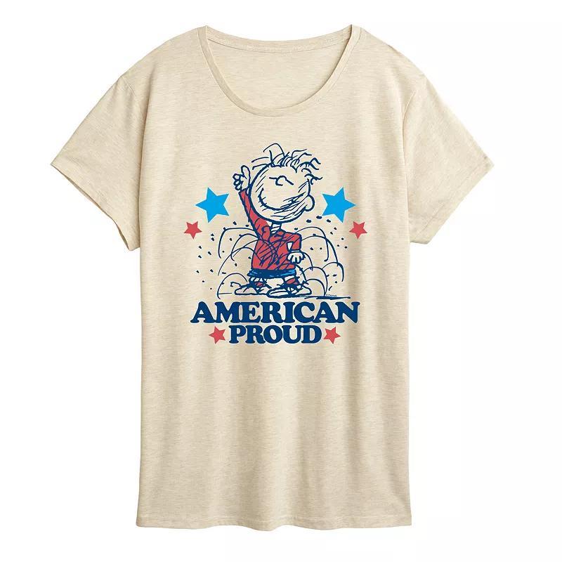 Womens Peanuts Pigpen American Proud Graphic Tee Product Image