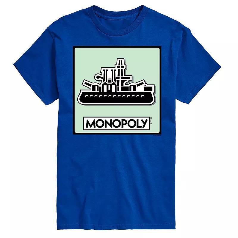 Big & Tall Monopoly Ship Game Token Graphic Tee, Mens Product Image