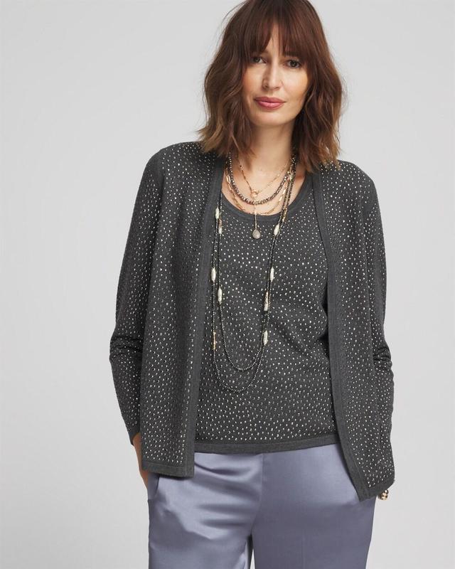 Women's Embellished Cardigan Sweater Product Image