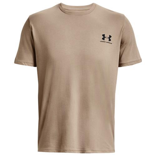 Under Armour Mens Under Armour Sportstyle Left Chest T-Shirt - Mens White/Black Product Image