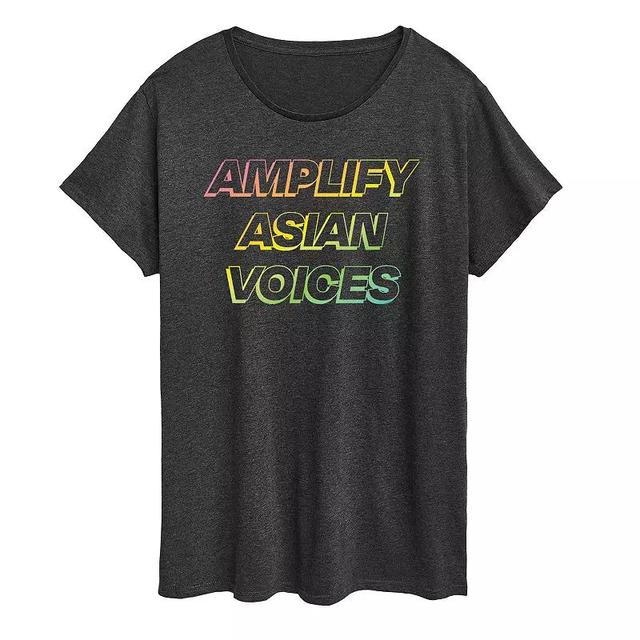 Plus Amplify Asian Voices Graphic Tee, Womens Product Image