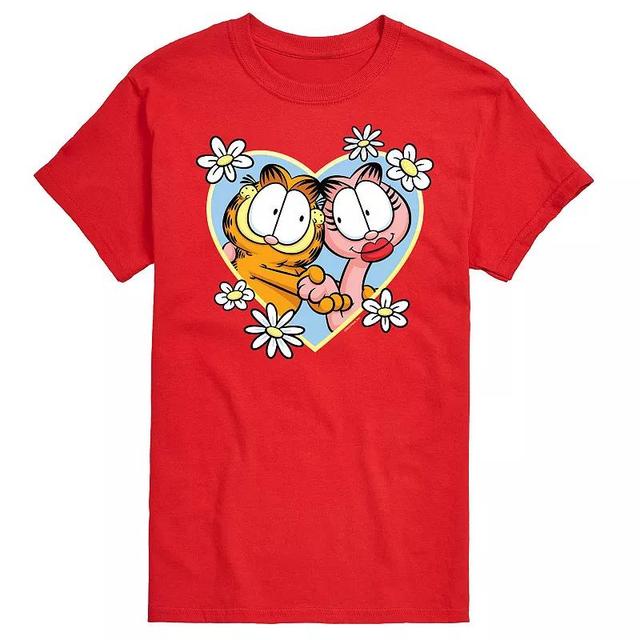 Mens Garfield Heart Graphic Tee Product Image