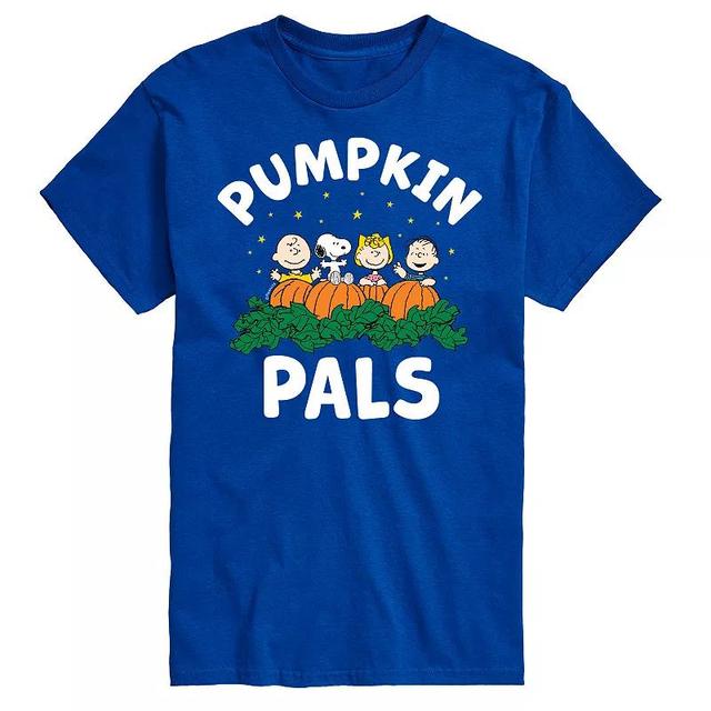 Big & Tall Peanuts Pumpkin Pals Tee, Mens Med Blue Product Image